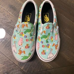 Vans toy story slip ons